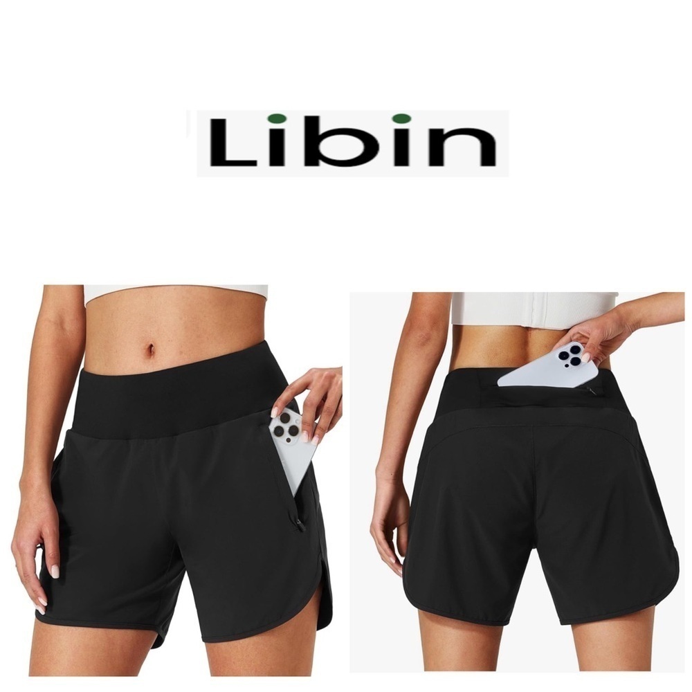 Libin Women's Athletic Black Shorts XL